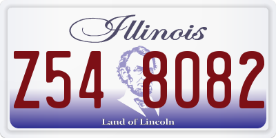 IL license plate Z548082