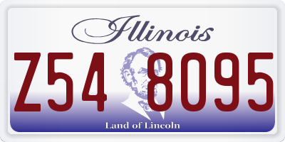 IL license plate Z548095