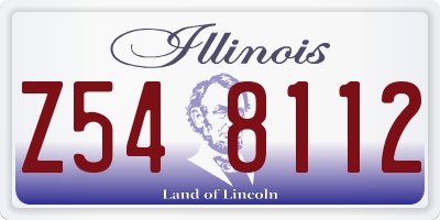 IL license plate Z548112