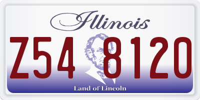 IL license plate Z548120