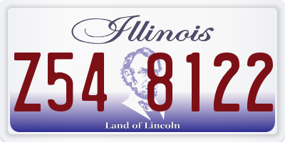 IL license plate Z548122