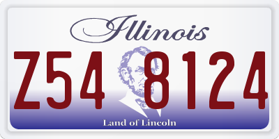IL license plate Z548124