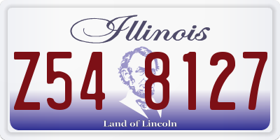 IL license plate Z548127