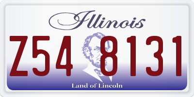 IL license plate Z548131