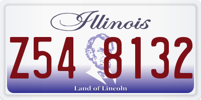 IL license plate Z548132
