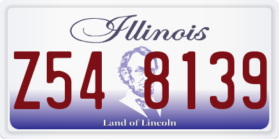 IL license plate Z548139
