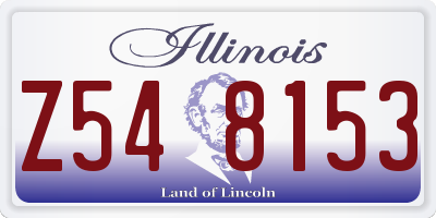IL license plate Z548153