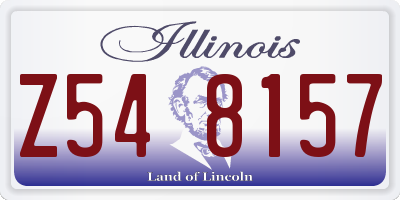 IL license plate Z548157