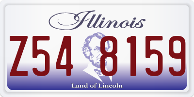 IL license plate Z548159