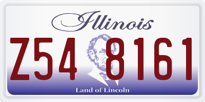 IL license plate Z548161