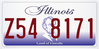 IL license plate Z548171