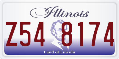 IL license plate Z548174