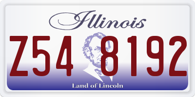 IL license plate Z548192