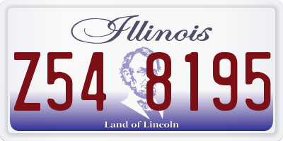 IL license plate Z548195