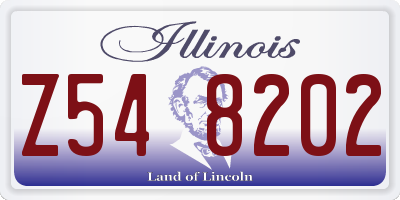 IL license plate Z548202