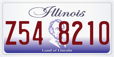IL license plate Z548210