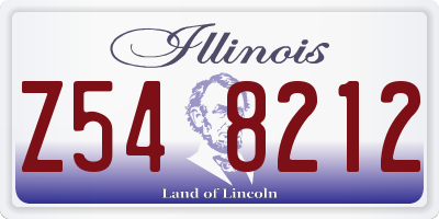 IL license plate Z548212