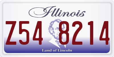 IL license plate Z548214