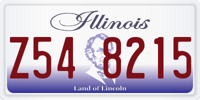 IL license plate Z548215
