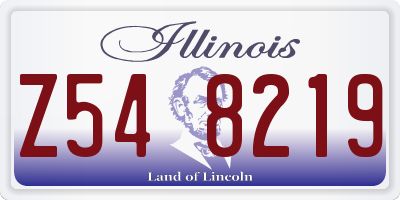 IL license plate Z548219