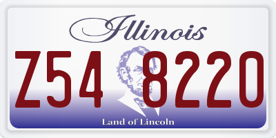 IL license plate Z548220