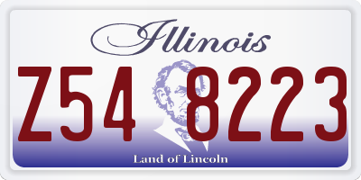 IL license plate Z548223