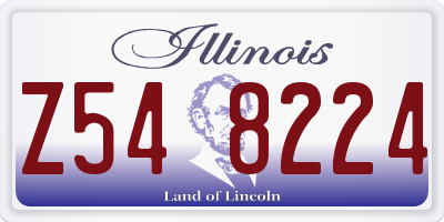 IL license plate Z548224