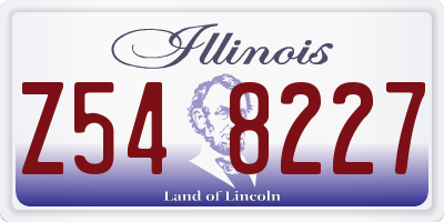 IL license plate Z548227