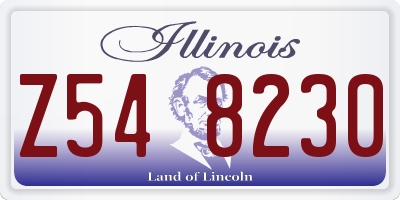 IL license plate Z548230