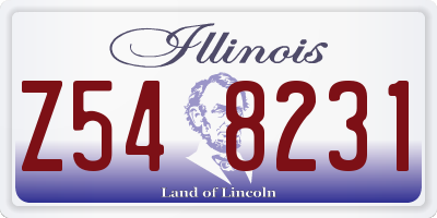 IL license plate Z548231