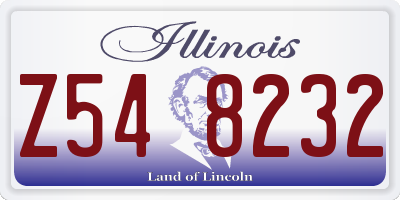 IL license plate Z548232