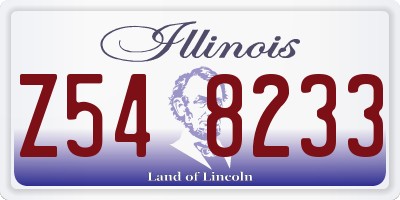 IL license plate Z548233