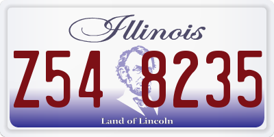 IL license plate Z548235