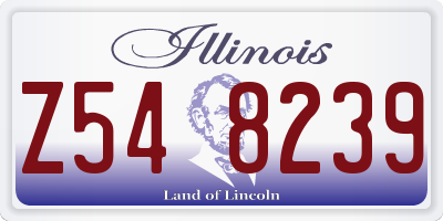 IL license plate Z548239