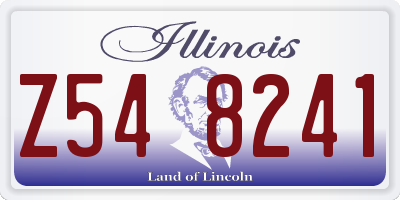 IL license plate Z548241
