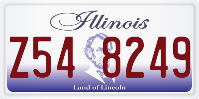 IL license plate Z548249