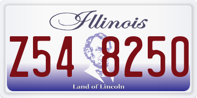 IL license plate Z548250