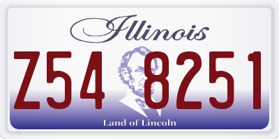 IL license plate Z548251