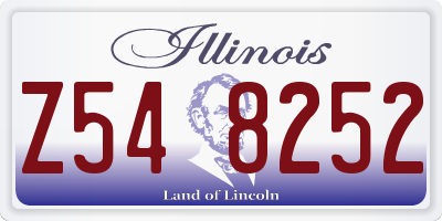 IL license plate Z548252