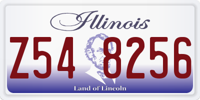IL license plate Z548256