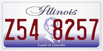 IL license plate Z548257