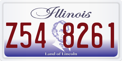 IL license plate Z548261