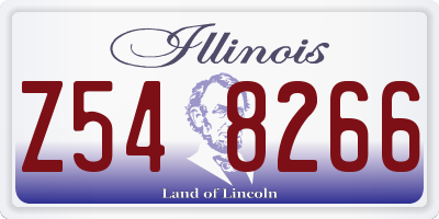 IL license plate Z548266