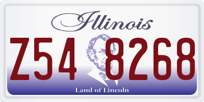 IL license plate Z548268