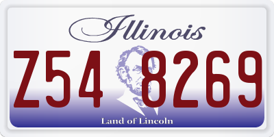 IL license plate Z548269