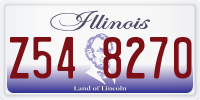 IL license plate Z548270