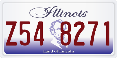 IL license plate Z548271