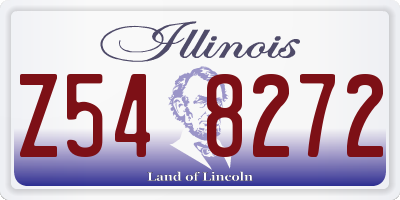 IL license plate Z548272