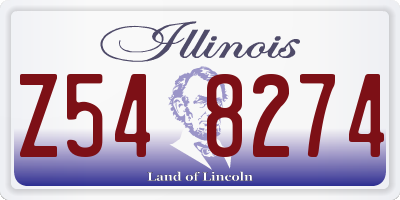IL license plate Z548274