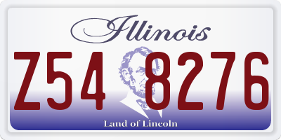 IL license plate Z548276